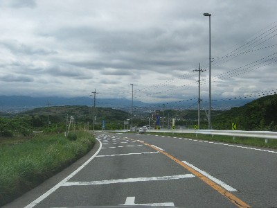 R358から見る甲府盆地