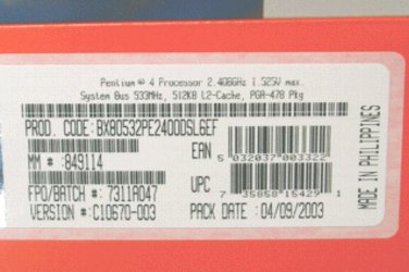 Pentium4 2.4BGHz