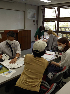 日本語支援の様子