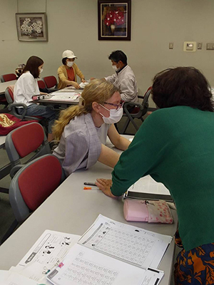 日本語支援の様子