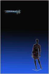 マネキンと川船